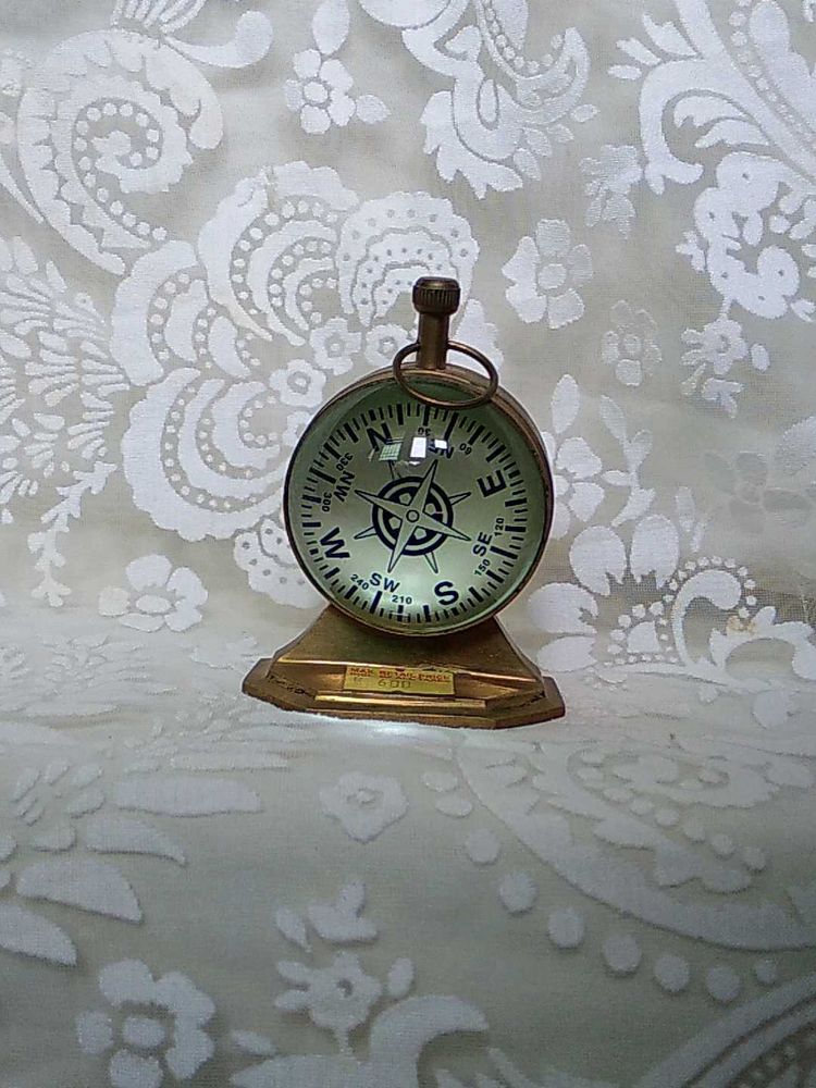 Vintage Brass Compass