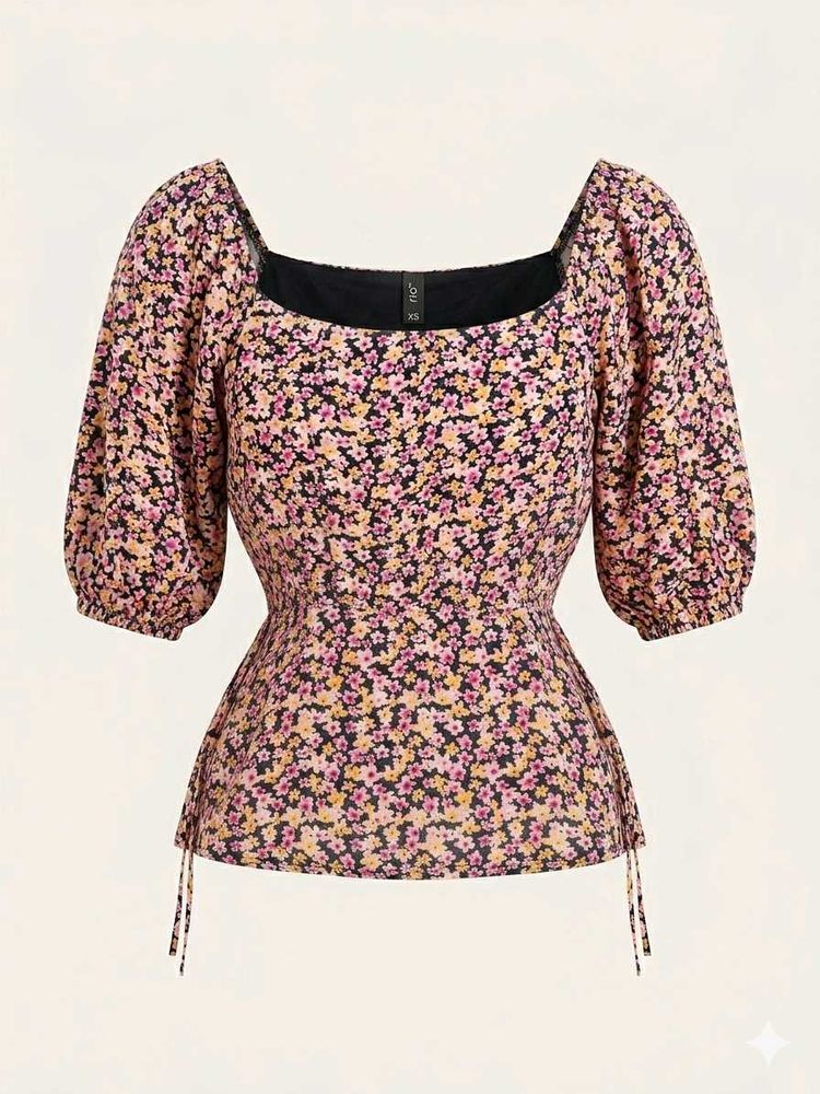 Chic Floral Crop Top