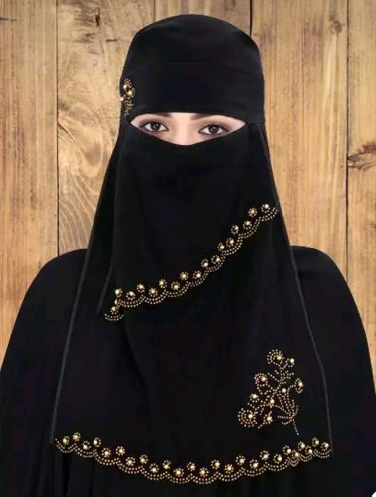 Beautiful 🔥Dimond Brooch Naqab Parda For Islamic