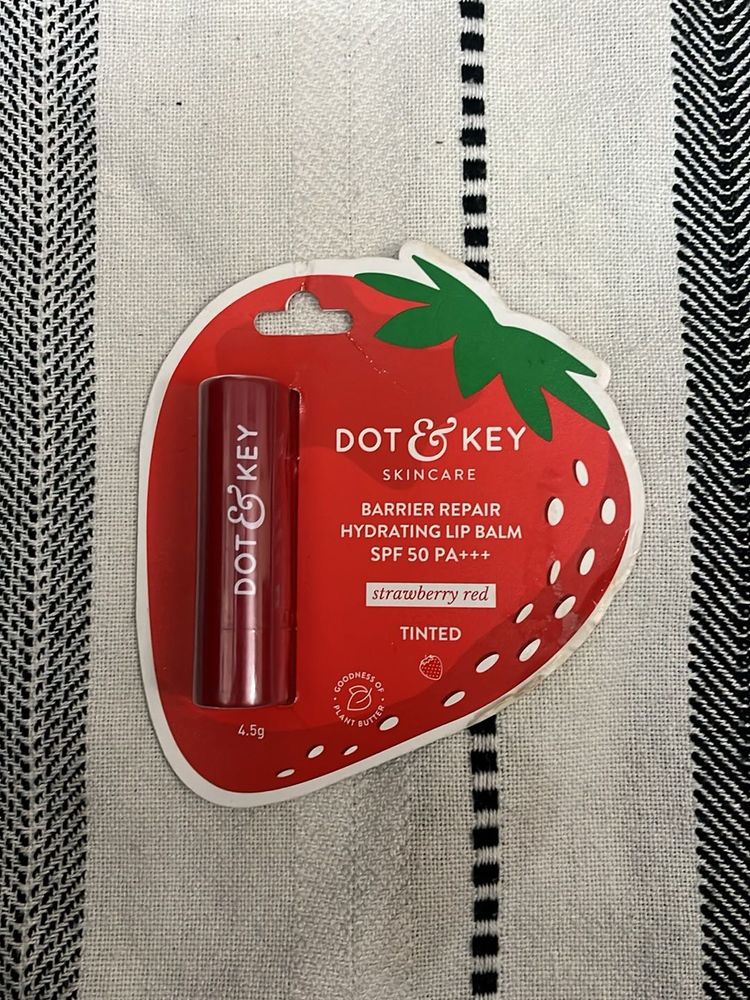 Dot &amp; Key Lip Balm - Strawberry Red