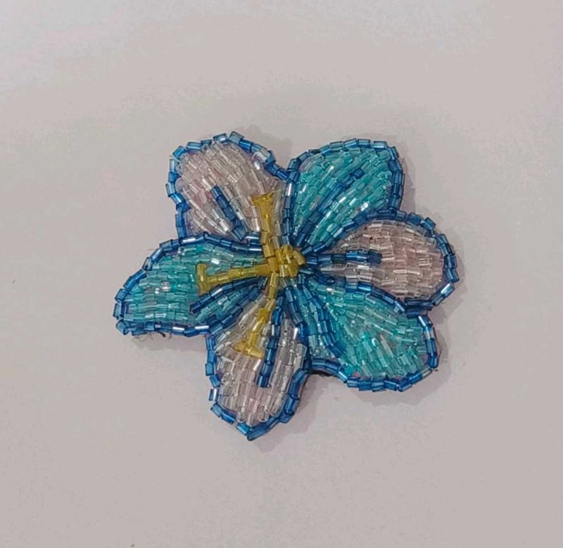 Beaded Floral brooch