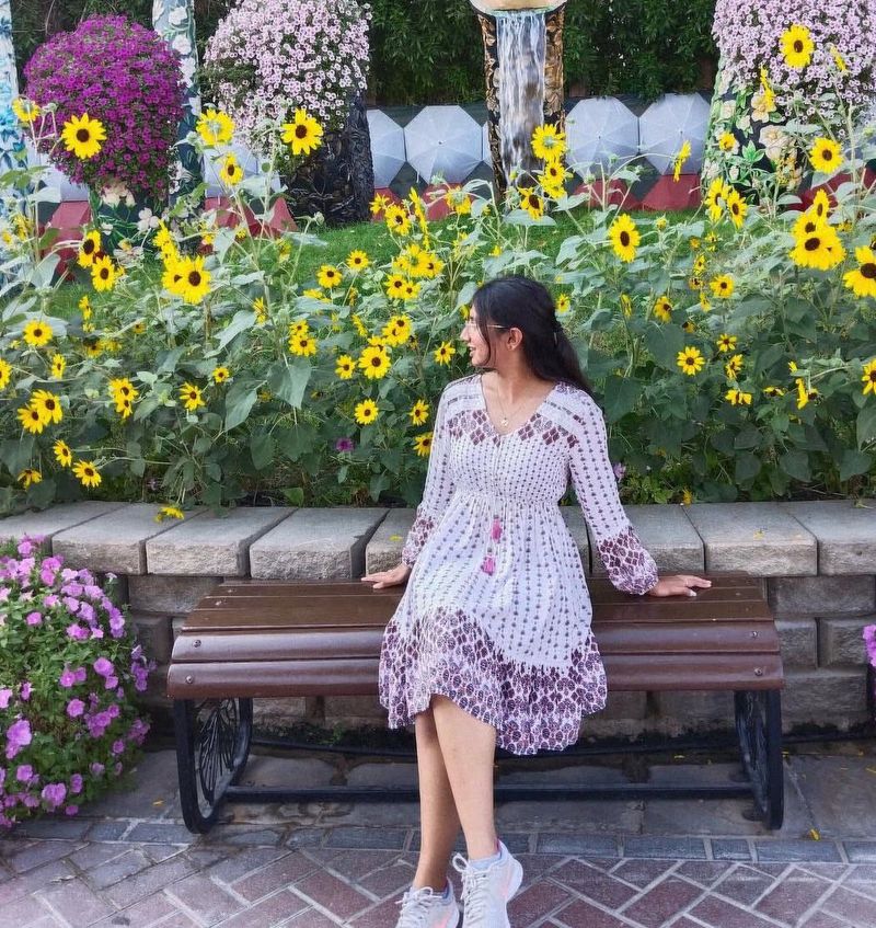 white fit and flare dress