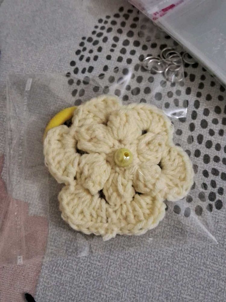 Handmade Crochet Flower Charm
