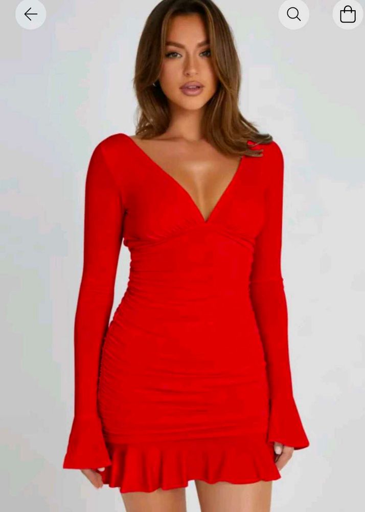 Red Bodycon Mini Dress