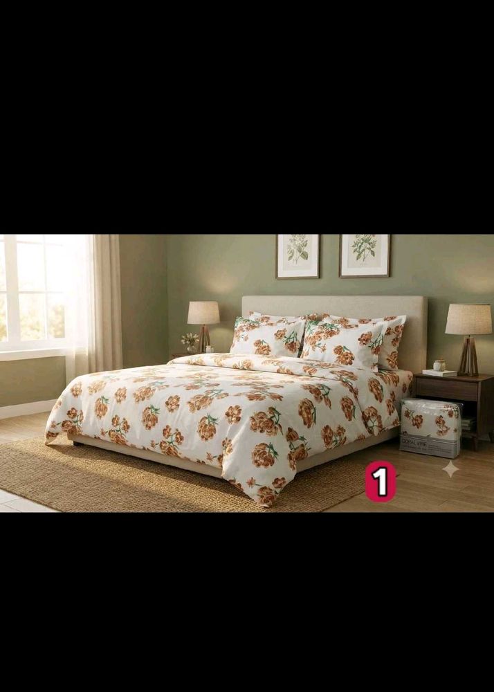 BOMBAY DYEING Floral Bedsheet set