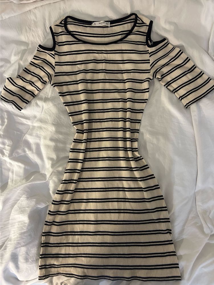 Mango Striped Bodycon Dress