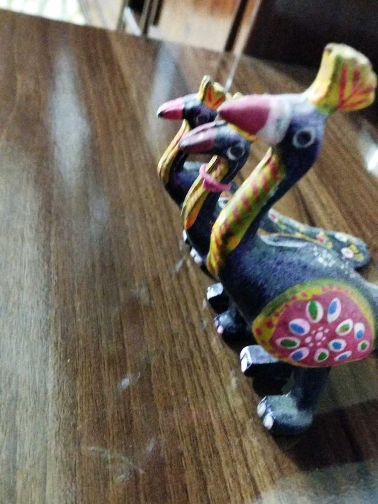 Handmade Colorful Bird Figurines