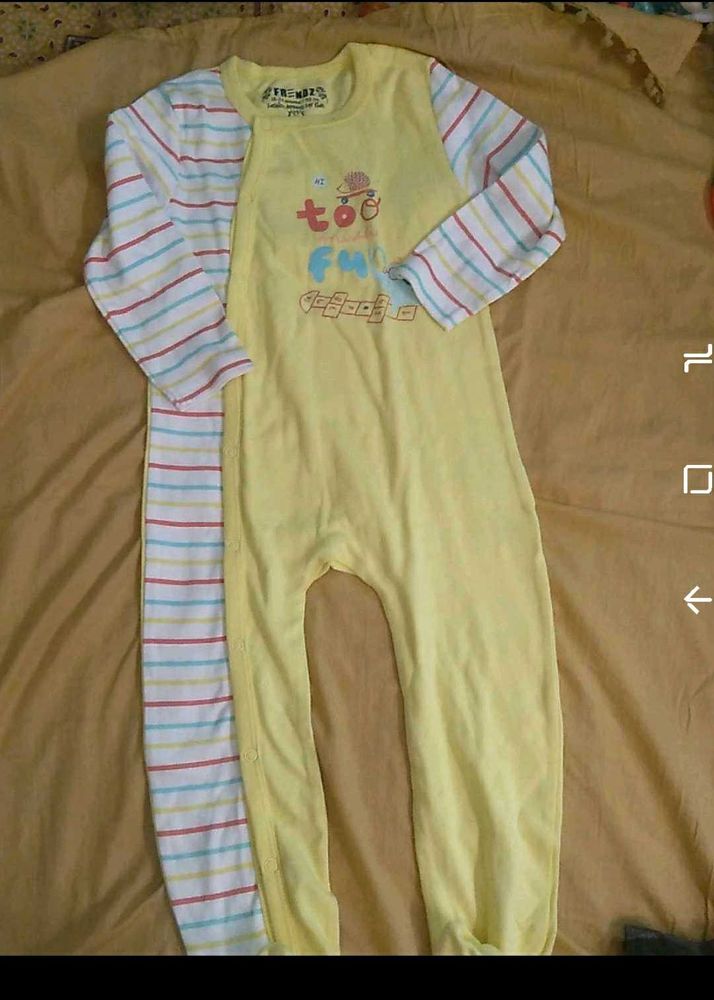 Cute Yellow Baby Jumpsuit