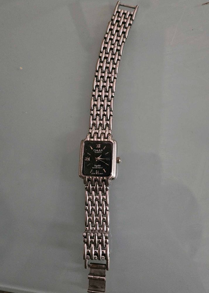 Omax Vintage Chrome Watch