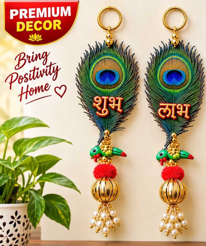 Peacock Feather Door Hanging