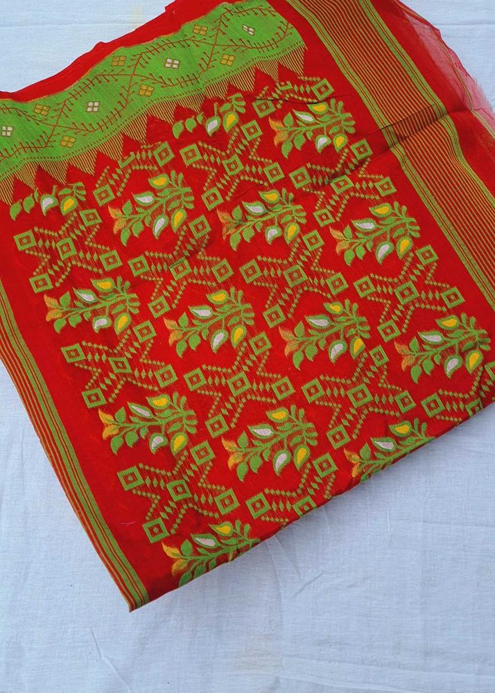 Red Jamdani