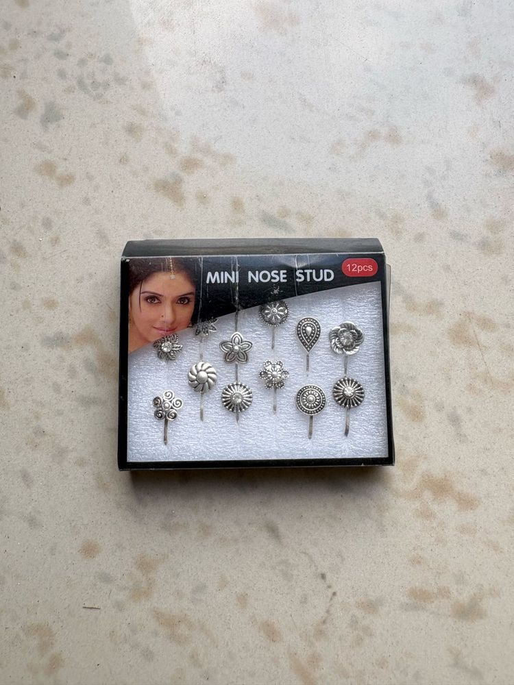 12 Pcs Mini Nose Studs Set