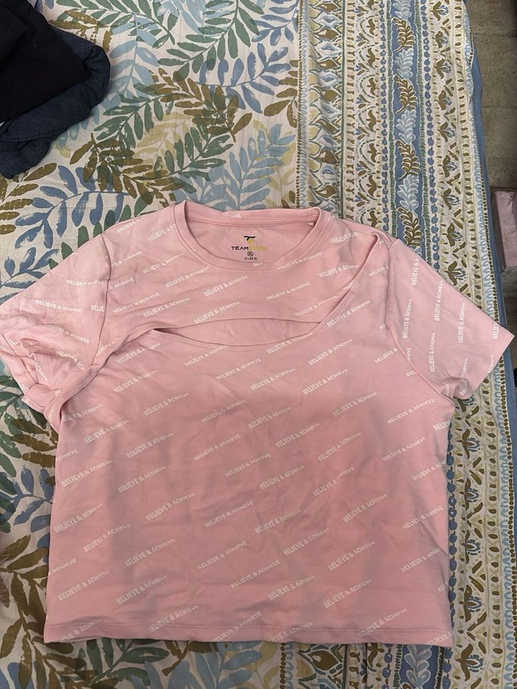 Pink "Believe &amp; Achieve" T-Shirt