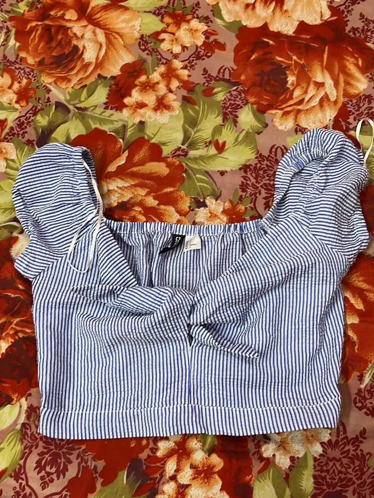 Striped Crop Top