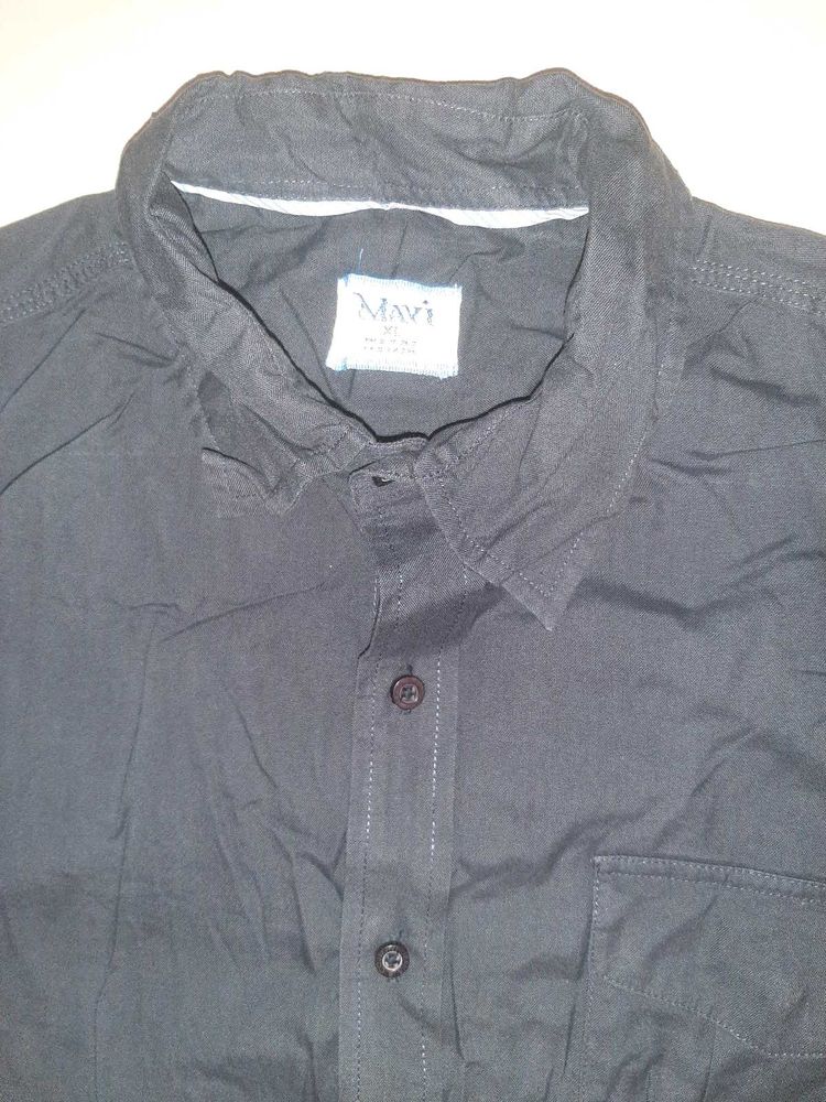 Authentic Mavi Men's Casual Shirt - Black