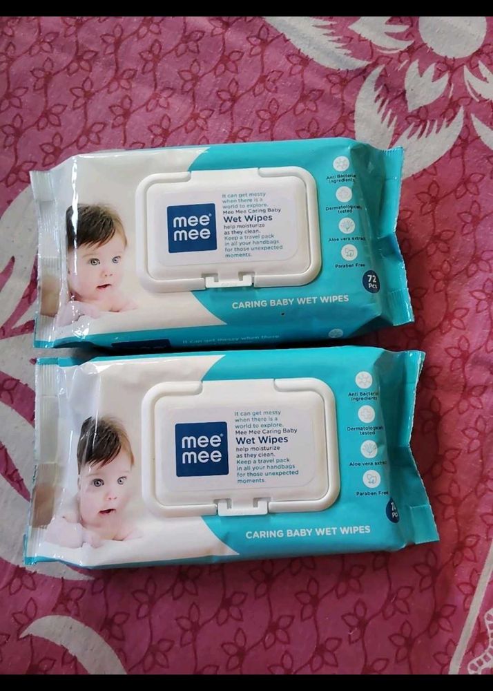 33.Mee Caring Baby Wet Wipes(combo of 2)