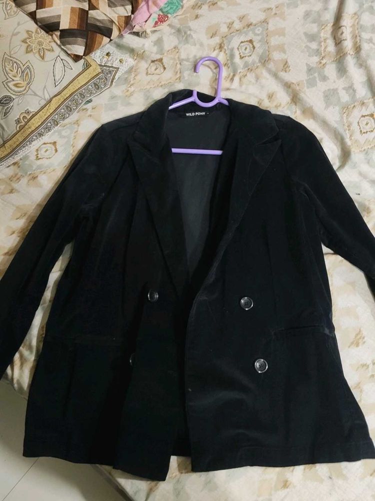 Black Double Breasted Blazer