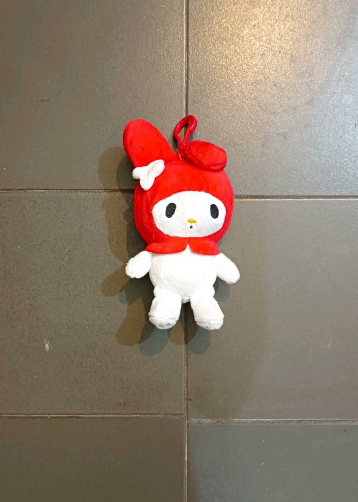 Cute Red My Melody Plush Keychain