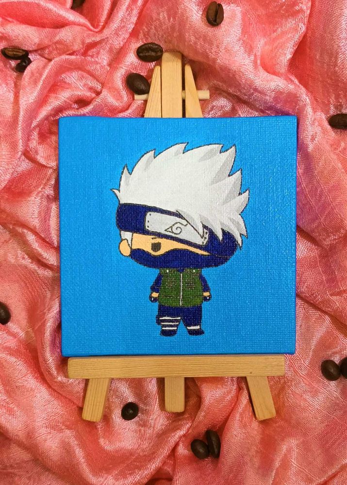 Handmade Kakashi Anime Painting