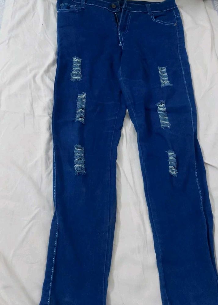 Blue Ripped Jeans