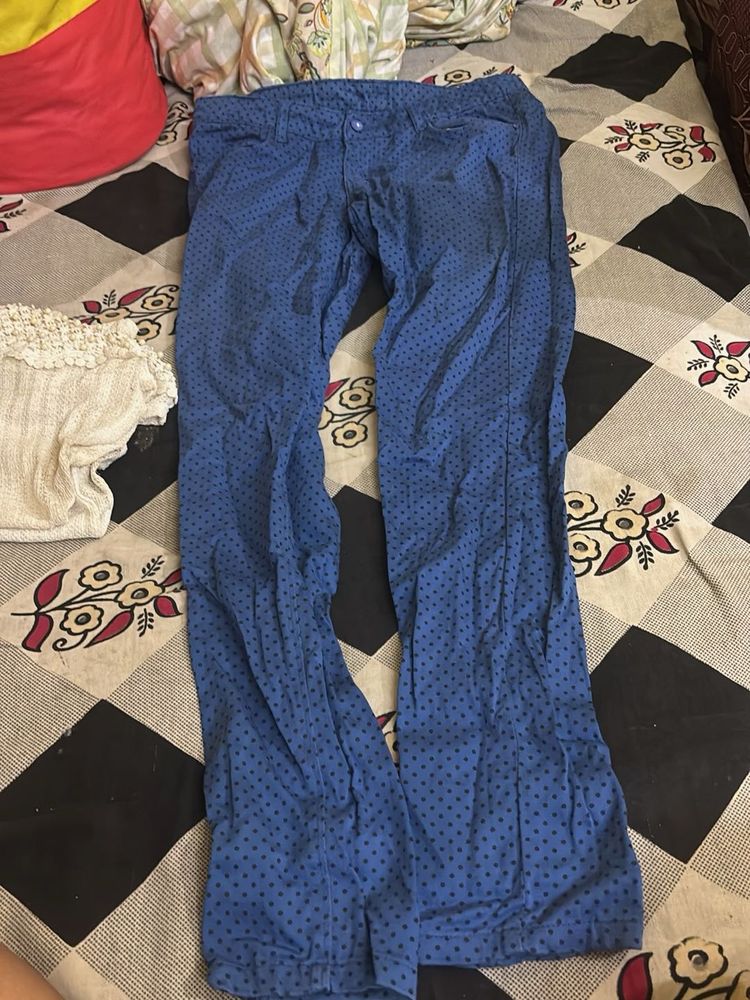 Blue  🔵printed💙 Jeans🩵