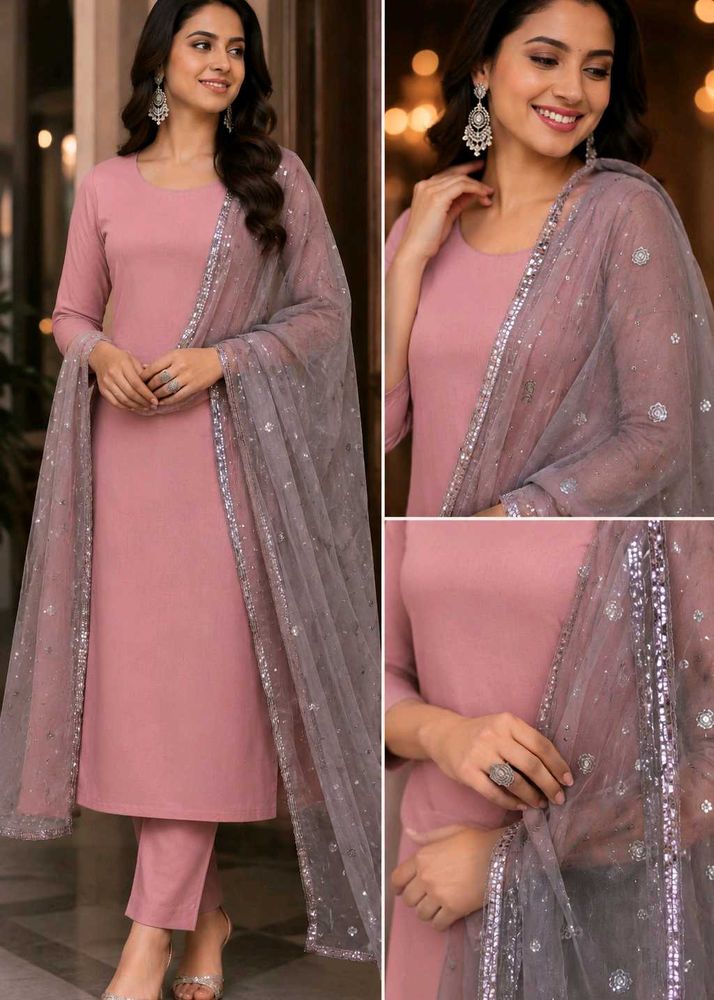 sequins Tulle Dupatta(pack of 2)