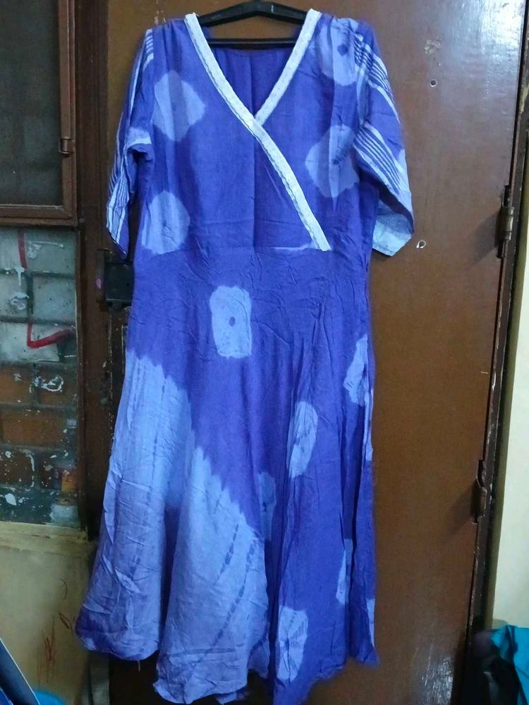 Beautiful Blue Tie-Dye Kurta
