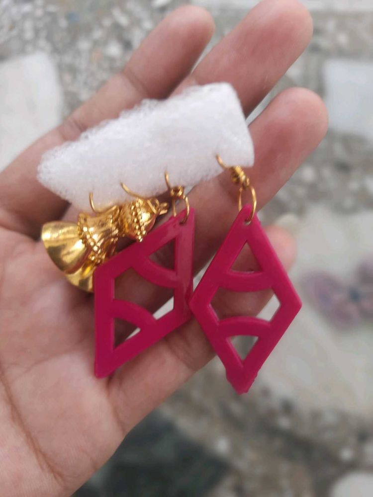 Unique Geometric Drop Earrings