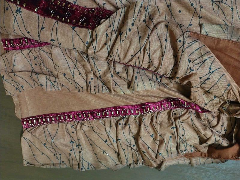 Elegant Embroidered Saree
