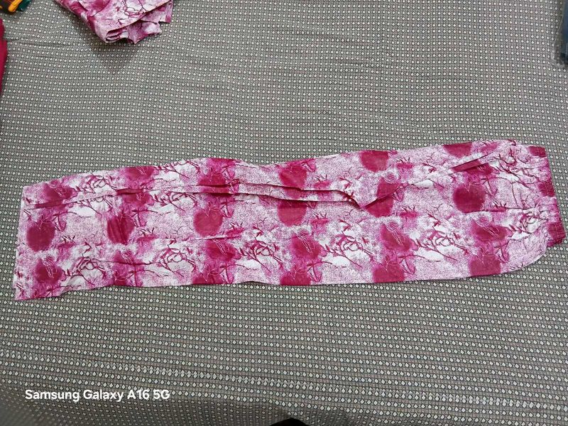 Pink Printed Cordset  Xxl size