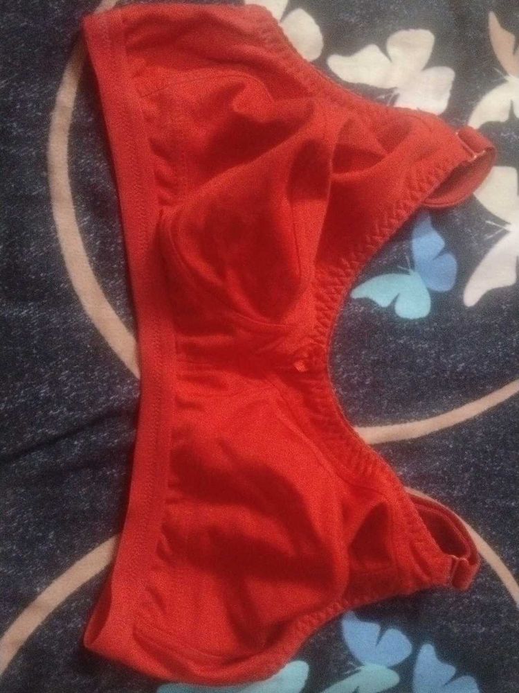 Vibrant Red Comfort Bra