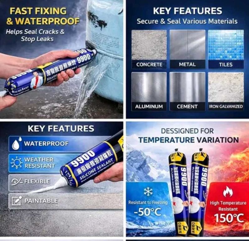 Waterproof Silicone Sealant Caulk