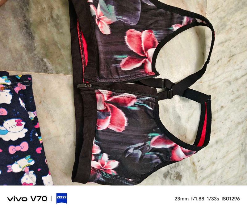 Floral Sports Bra