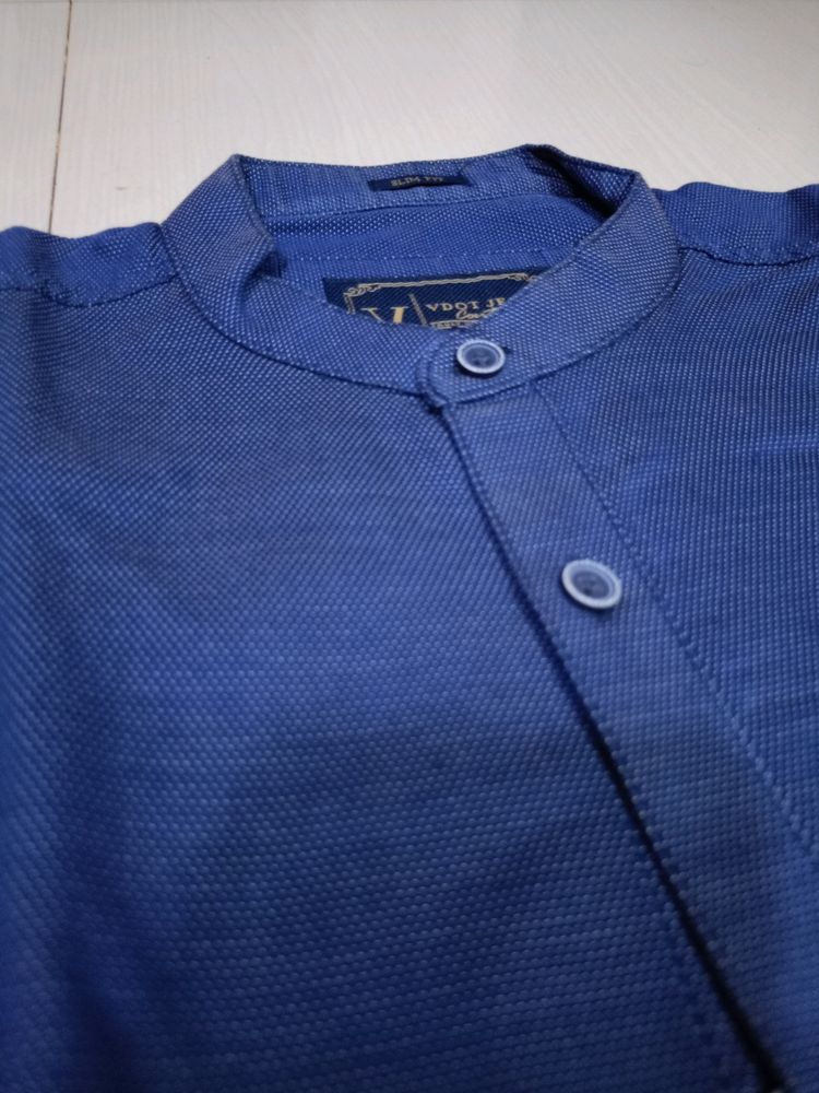 Denim Colour Cotton Shirt
