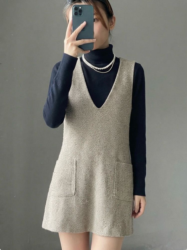 Mango Knit Wool Dress