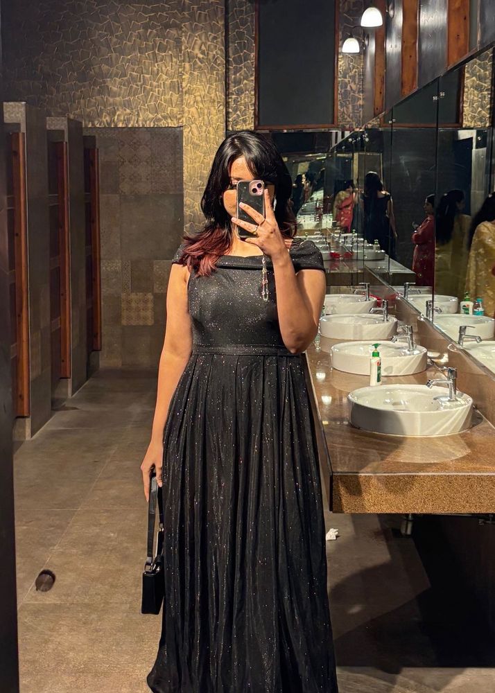 Sparkly Black Evening Gown