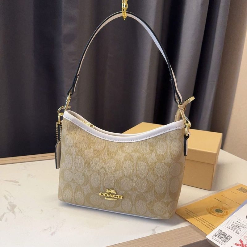 Coach Signature Pattern Hobo Bag