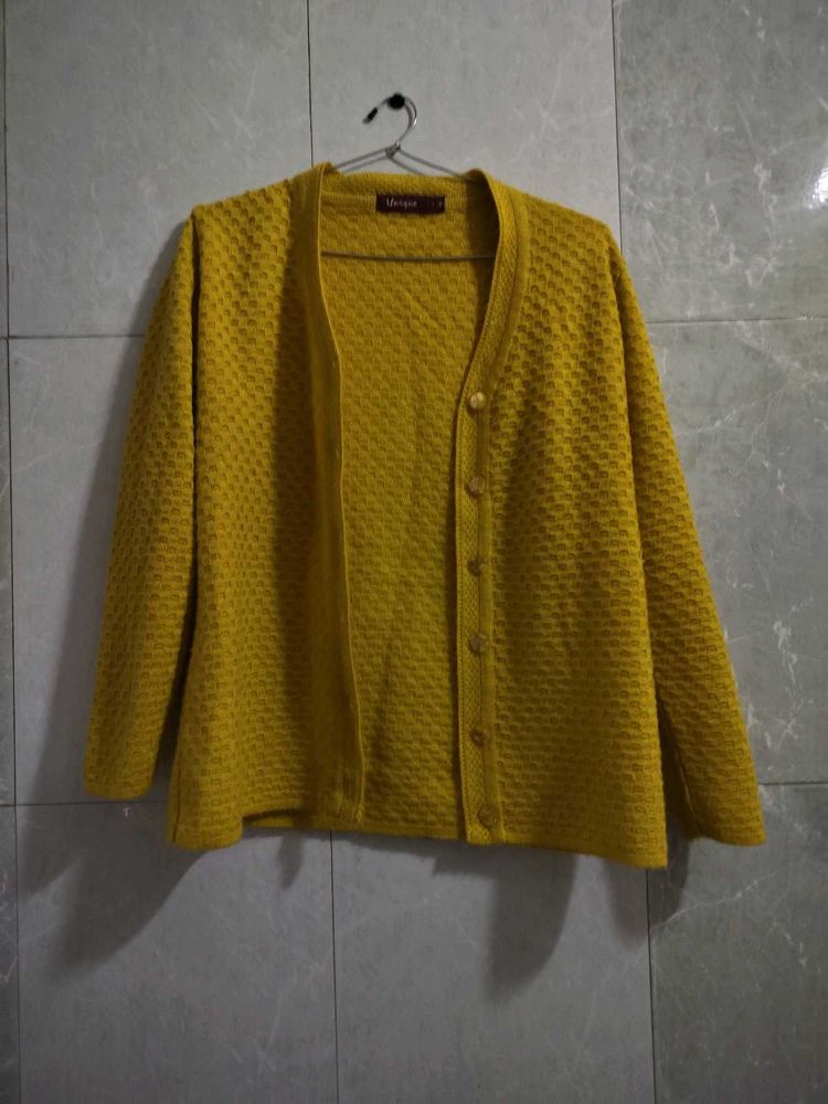Yellow Cute Cardigan
