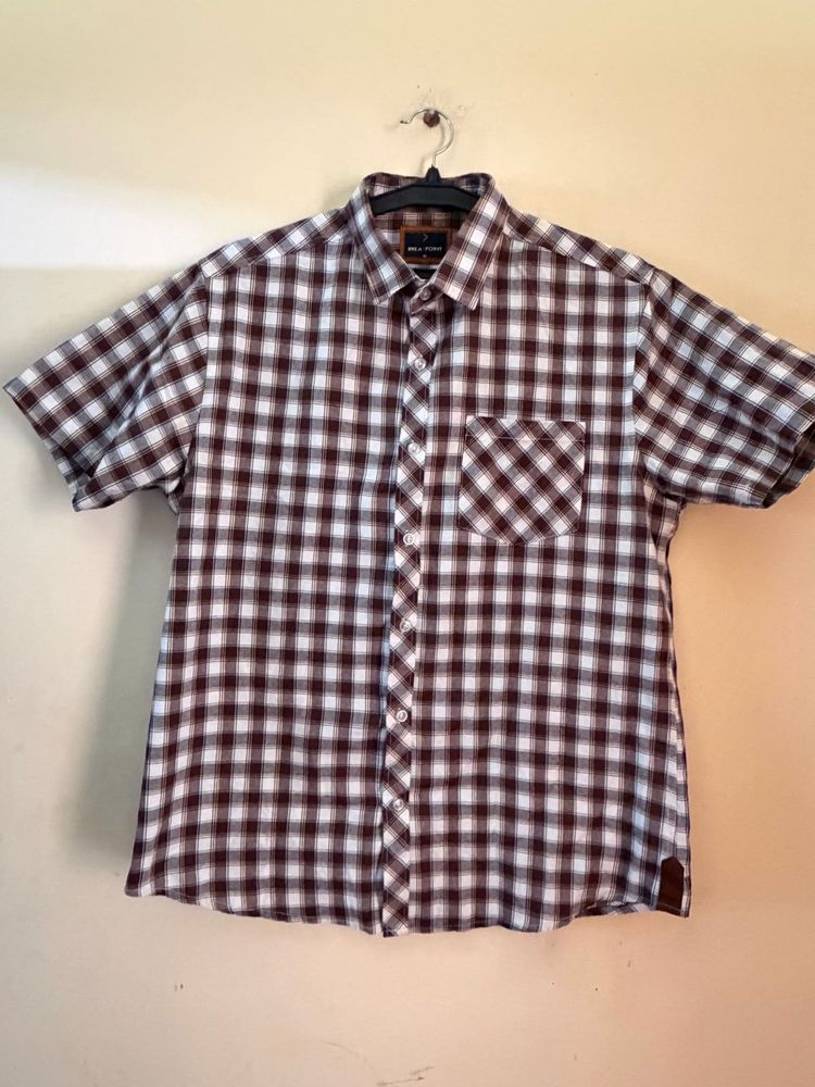 Men's Plaid Short Sleeve Shirt