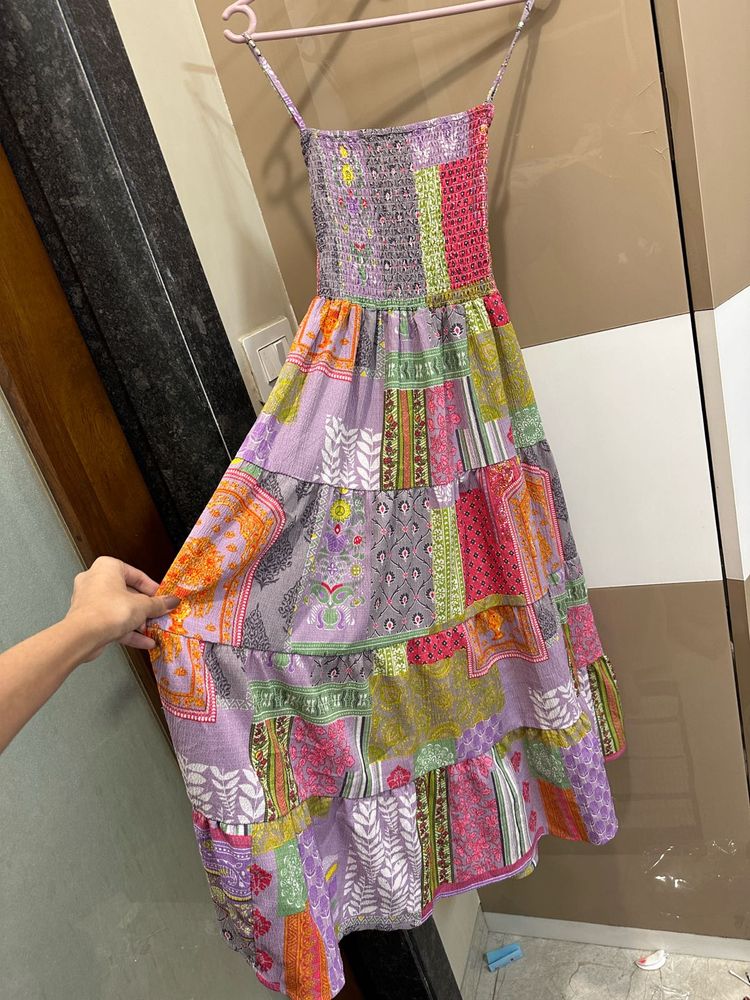 Boho Patchwork Maxi Dress