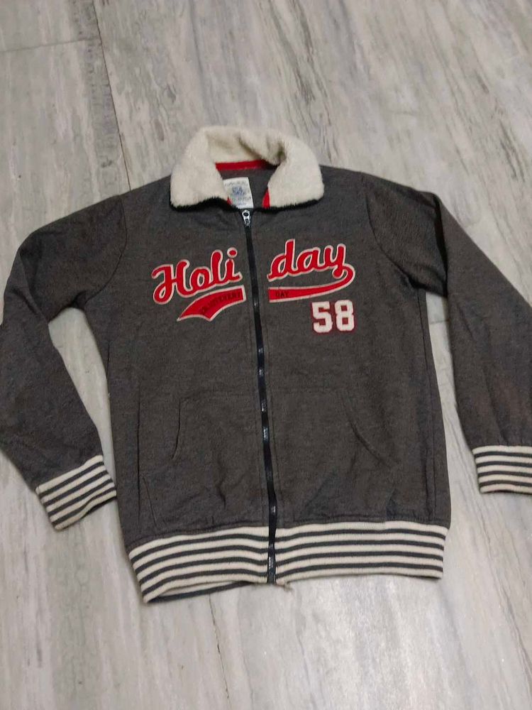 Holiday Zip-Up Jacket