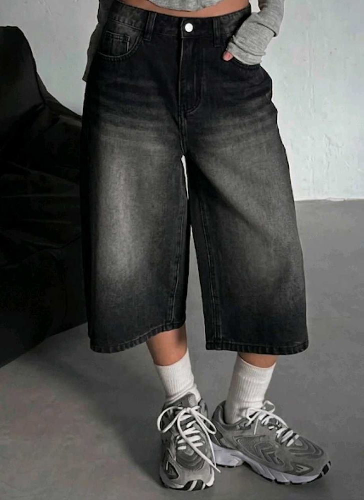 Super Trendy Y2K Dark Denim Jorts - Ultra Comfy &amp;