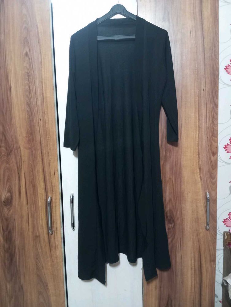 Classic Black Long Cardigan