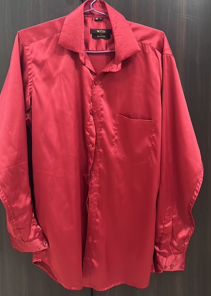 Red Party Wear Shirt