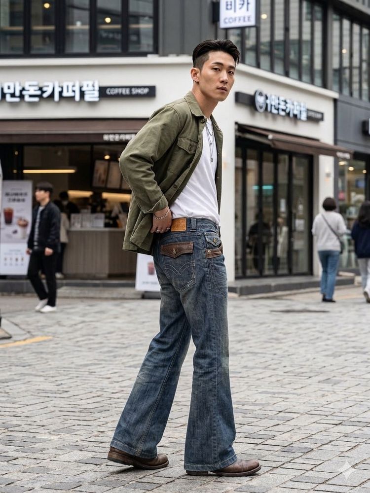 Vintage Japanese Brand Flare Cut Jeans – Y2K