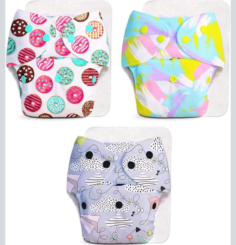 Superbottoms BASIC Cloth Diapers Pack Of 3
