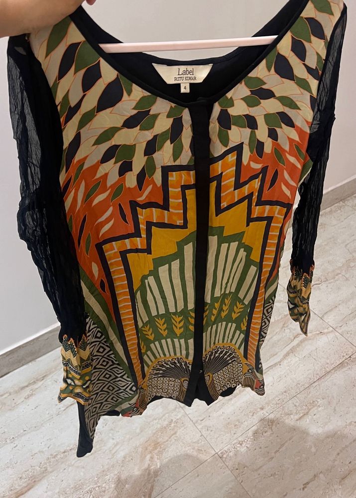 Ritu Kumar Label Printed Kurta