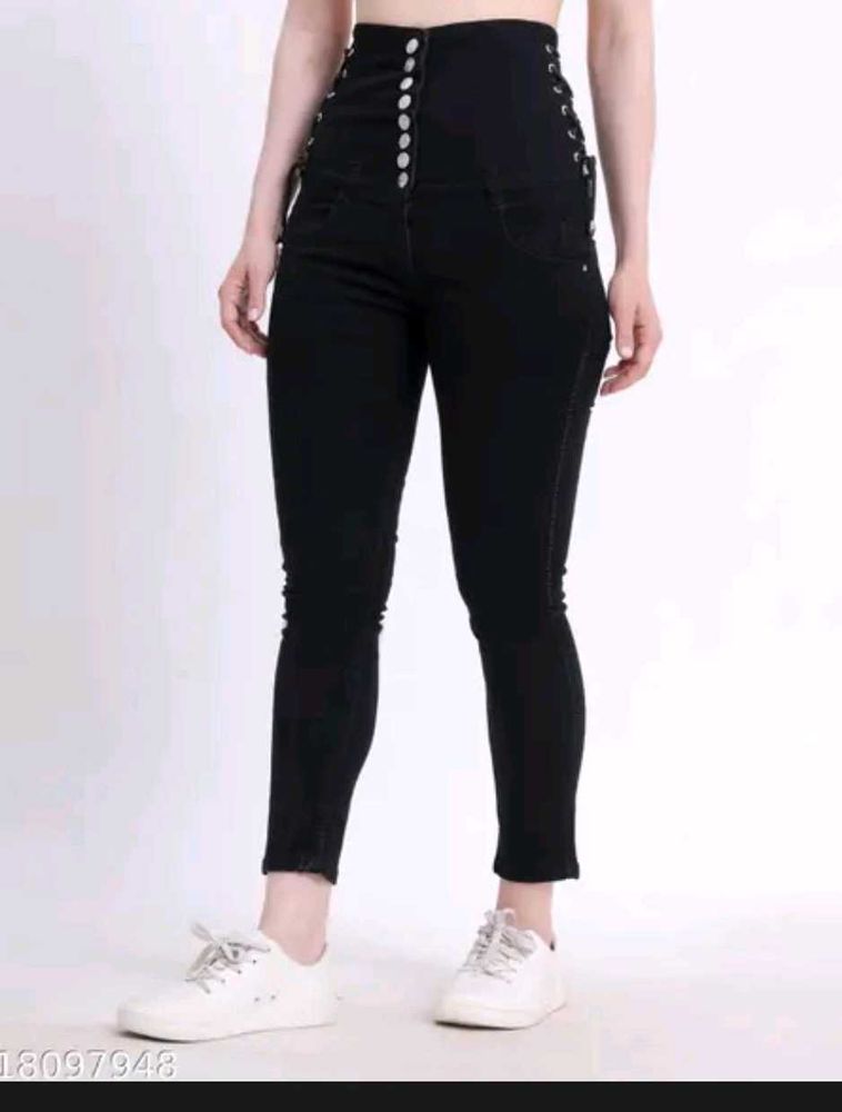 Stylish High Waisted Black Pants