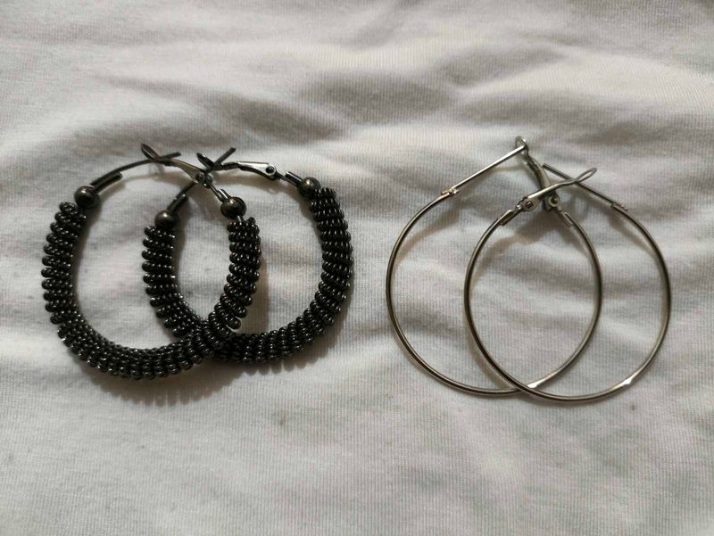 Stylish Hoop Earrings Set