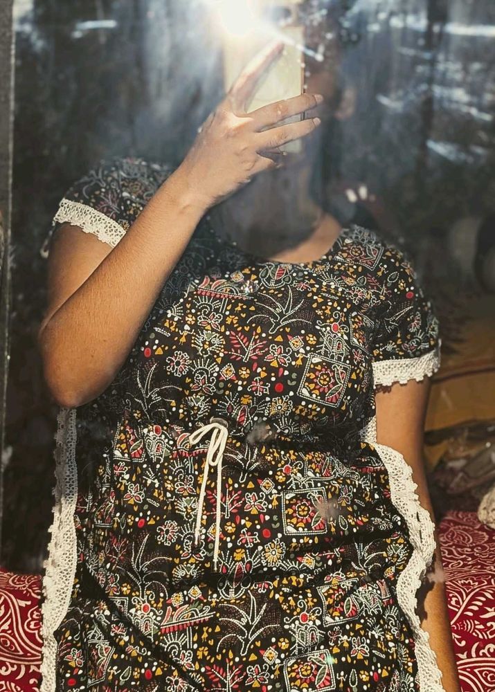 Boho Printed Kaftan Style Top | Comfortable Casual